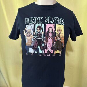 Demon Slayer Koyoharu Gotouge Men's Dark Blue T Shirt Size Small